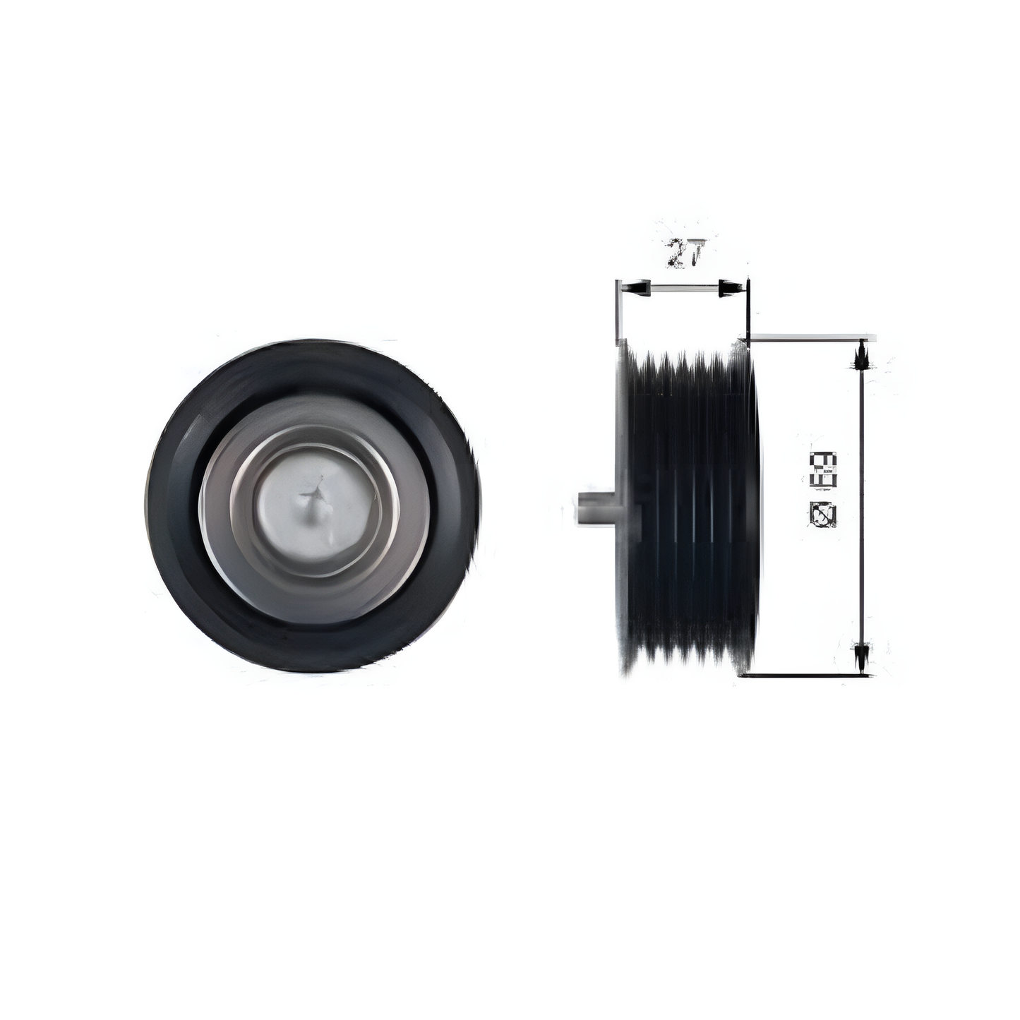 POLEA DENTADA DE CORREA UNICA , MERCEDES BENZ MOTOR 651 (VITO,SPRINTER) 2012-2023 MARCA FREY