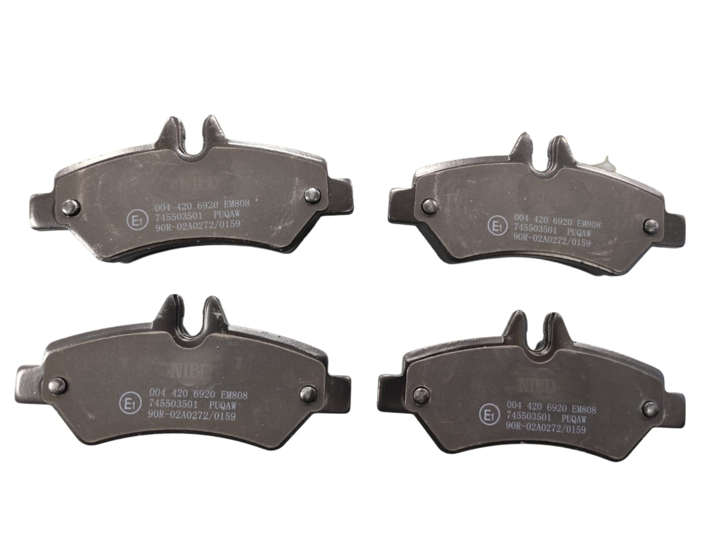 JUEGO PASTILLAS DE FRENO TRASERAS MERCEDES BENZ SPRINTER 315-415 W906 2014-2019 MARCA NIBD.