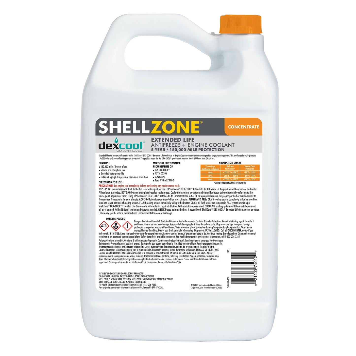 Liquido Refrigerate Anticongelante Gl. Rojo Shell 3.785L 9404006021