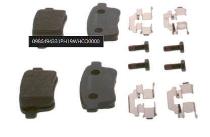 JUEGO PASTILLAS DE FRENO TRASERA MERCEDES BENZ CITAN 109-111 DEL AÑO 2012-2023 MARCA BOSH