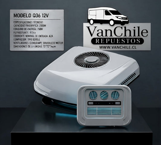 Equipo de Aire Acondicionado Autónomo 12V Q36 – 2000W
