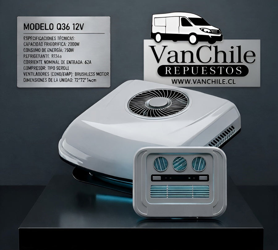 Equipo de Aire Acondicionado Autónomo 12V Q36 – 2000W